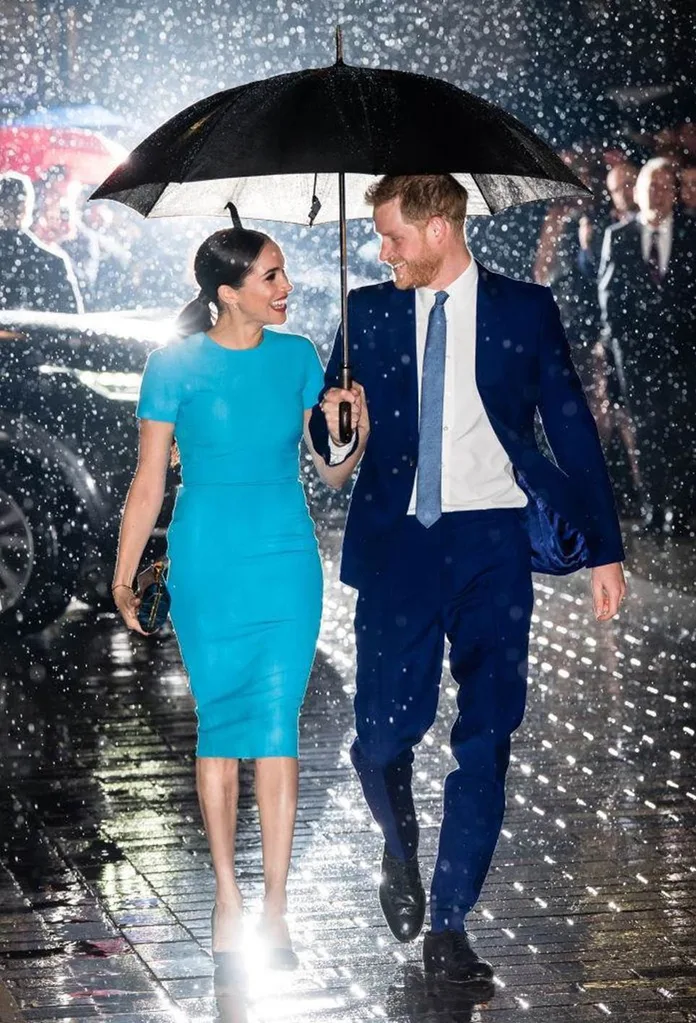 Meghan Markle's blue Victoria Beckham dress