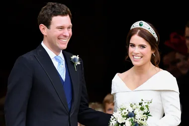 Princess Eugenie Had this Sweet Message Embroidered On Her Wedding Dress