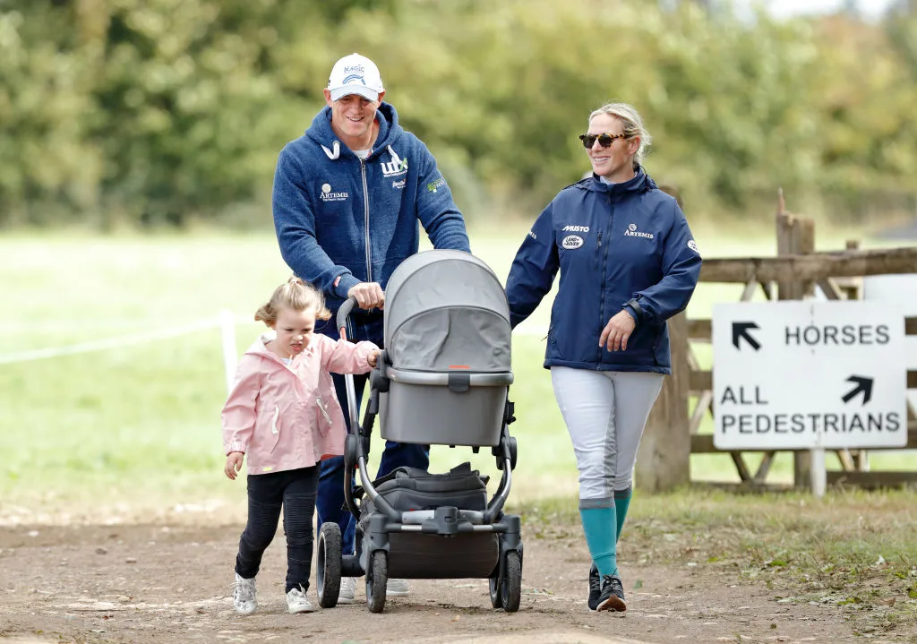 zara phillips mike tindall mia and lena elizabeth