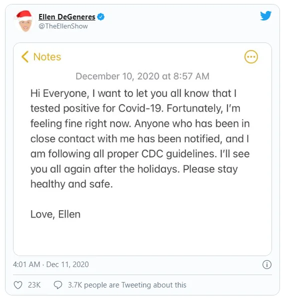 Ellen Twitter