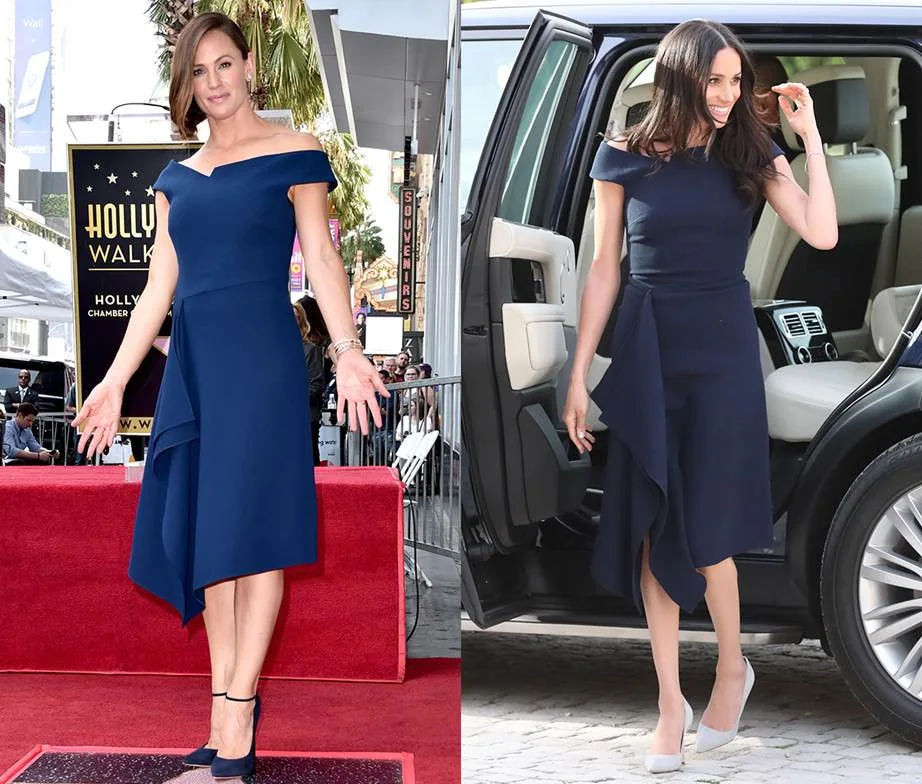 meghan markle celebrities wearing the same dress