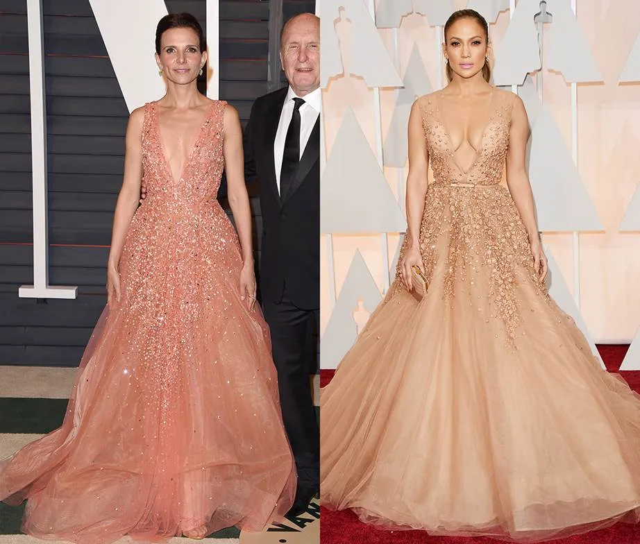 jennifer lopez celebrities wearing the same dress