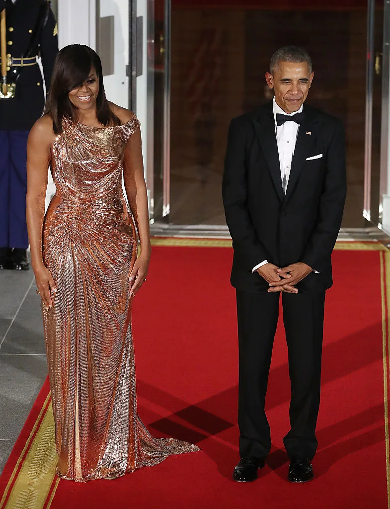 Michelle Obama and Barack Obama