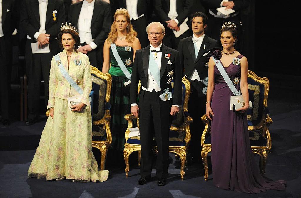 (L-R) Queen Silvia of Sweden, Princess Madeleine of Sweden, King Carl XVI Gustaf of Sweden, Prince Carl Philip of Sweden and Crown Princess Victoria of Sweden, 2009