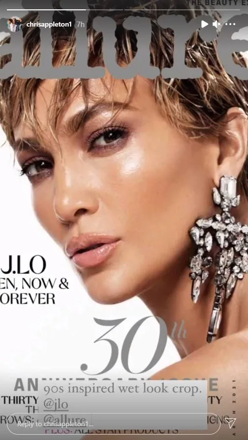 Jennifer Lopez pixie cut Allure 2021