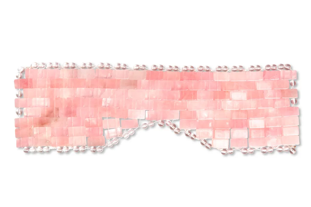 Angela Caglia Rose Quartz Eye Mask