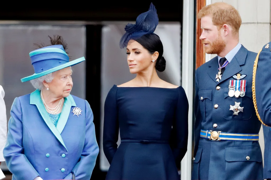 Queen Elizabeth, Meghan Markle and Prince Harry