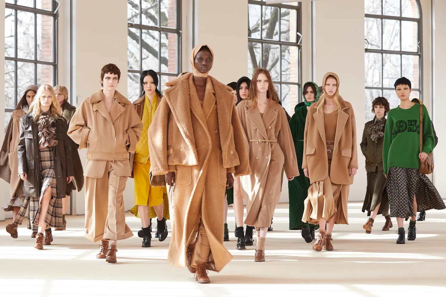 Max Mara’s 70th anniversary show was inspired by the Queen