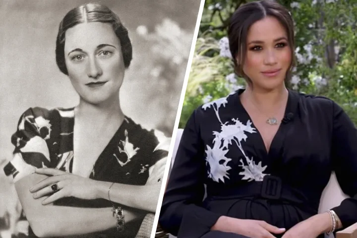 Meghan Markle's Oprah interview outfit draws Wallis Simpson comparisons.