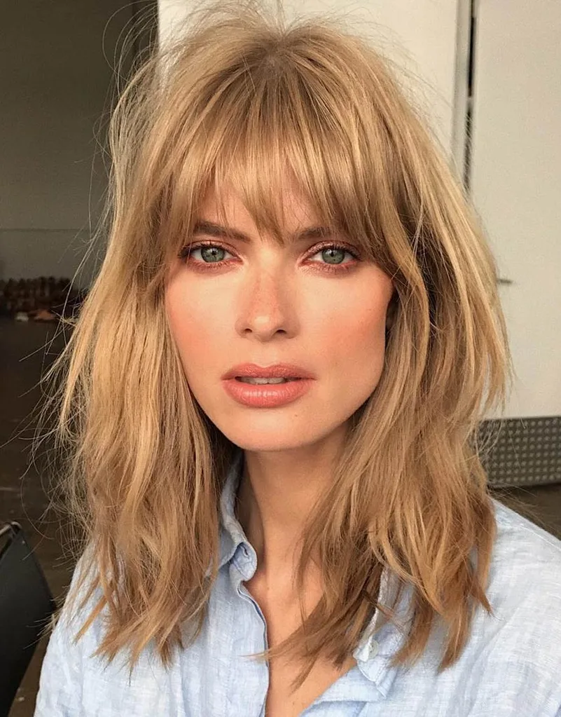 Choppy fringe or bangs inspiration