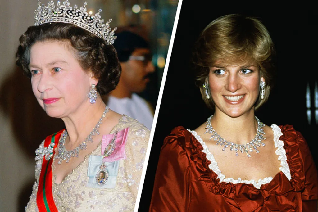 Princess Diana Queen Elizabeth Necklace