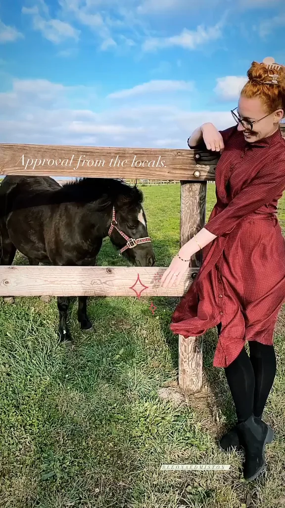 Emma Watkins engaged ring photo with horse