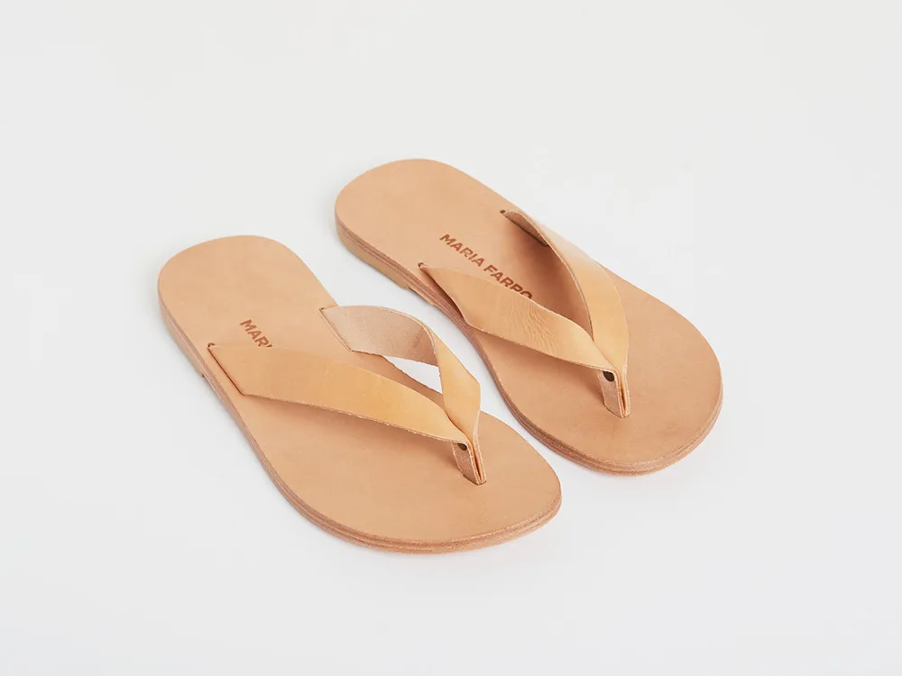 Maria Fallow lex flipflops in natural