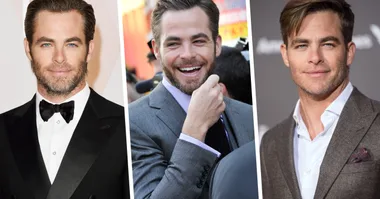 Three images of a man in formal attire, smiling and posing at different events.