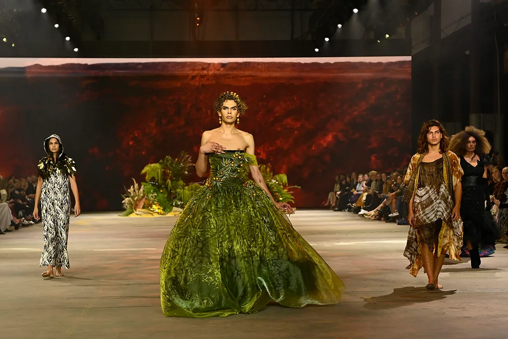 Felicia Foxx at Australian Fashion Week's Indigenous Show