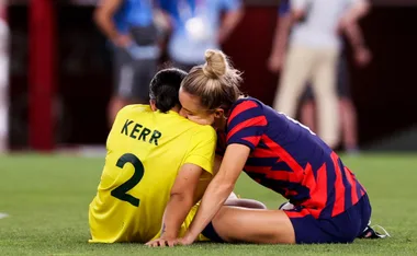 Sam Kerr & Kristie Mewis Just Confirmed Their Romance After Sweet Olympics Moment