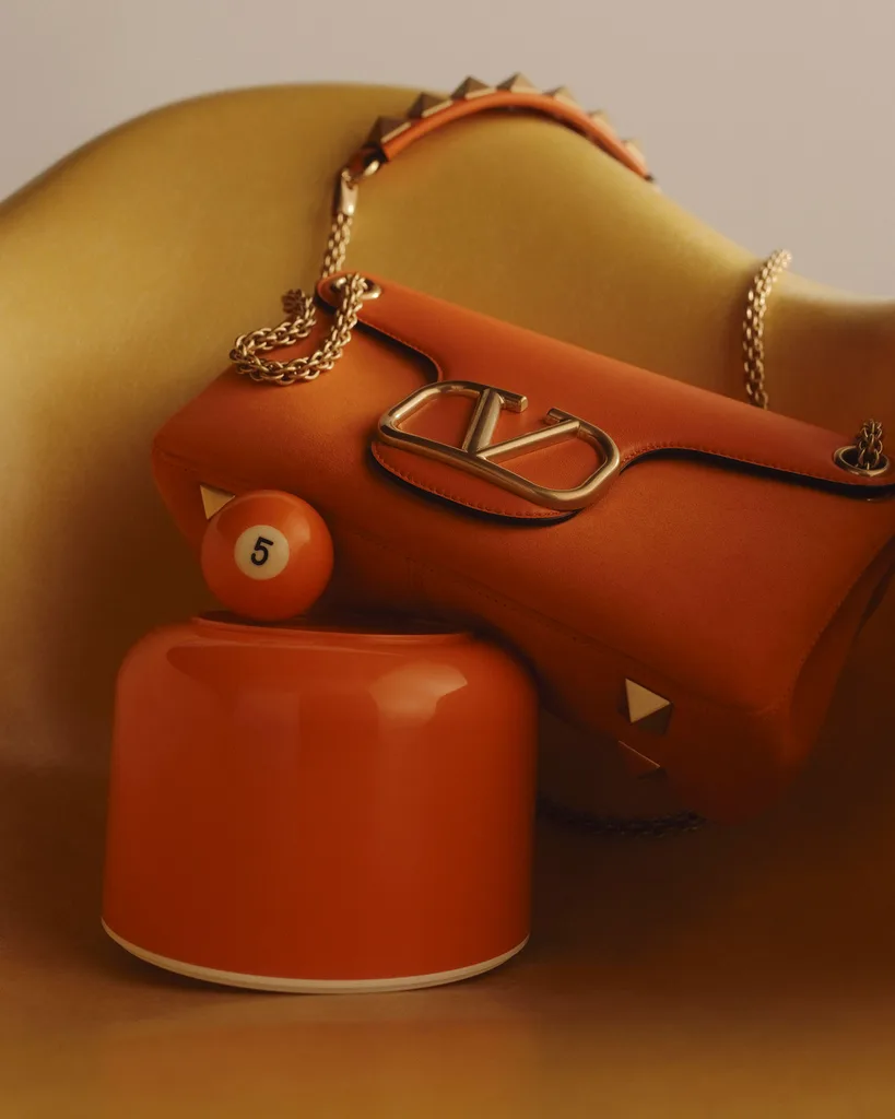 Valentino Garavani Stud Sign bag orange