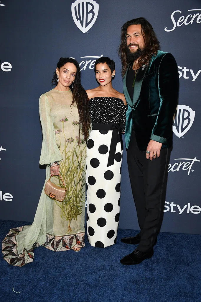 Lisa Bonet, Zoe Kravitz and Jason Momoa
