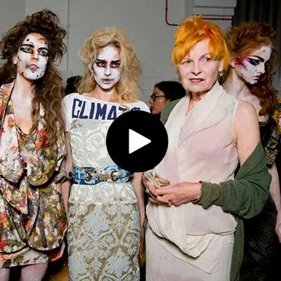 Backstage at Vivienne Westwood