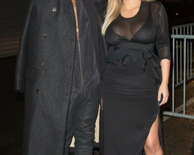 Pregnant Kim Kardashian with Kanye West