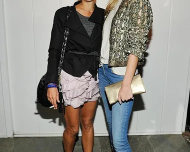 Isabel Marant with Rosie Huntington Whiteley