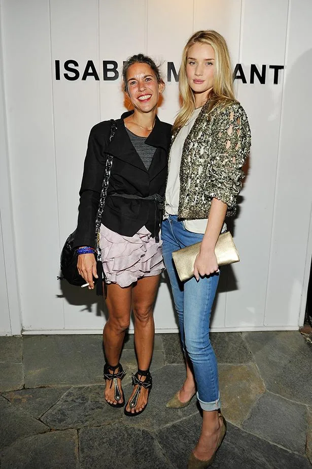 Isabel Marant with Rosie Huntington Whiteley