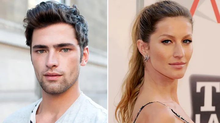 Supermodels Sean O'Pry and Gisele Bundchen