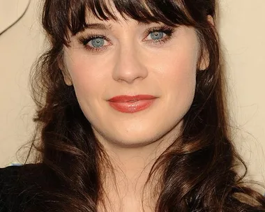 Zooey Deschanel with fringe