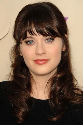 Zooey Deschanel with fringe