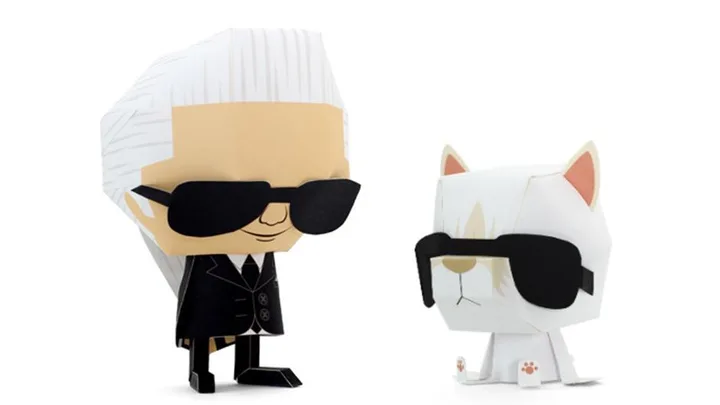 Karl Lagerfeld paper doll