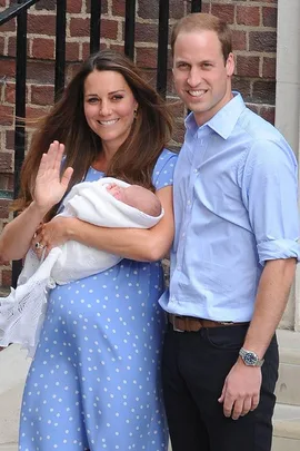 The Duke and Duchess of Cambridge with Prince George