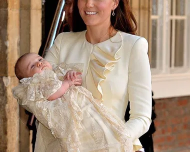 Kate Middleton wear Alexander McQueen to Prince George's christening