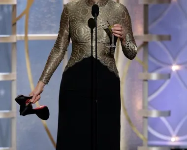 Helen Mirren at the Golden Globes