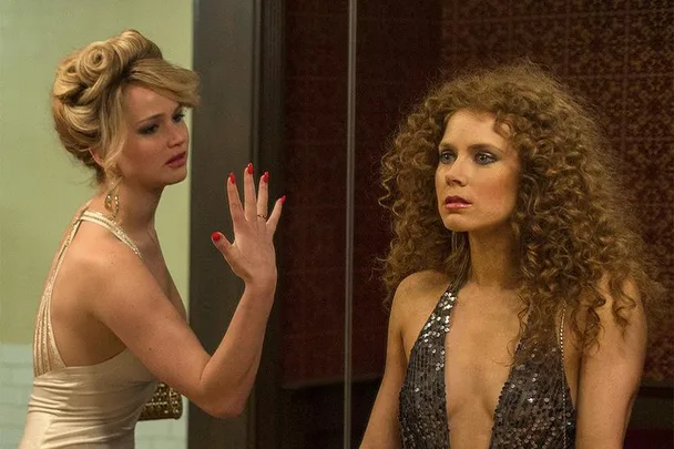 Jennifer Lawrence and Amy Adams in American Hustle