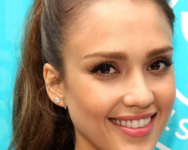 Jessica Alba high ponytail