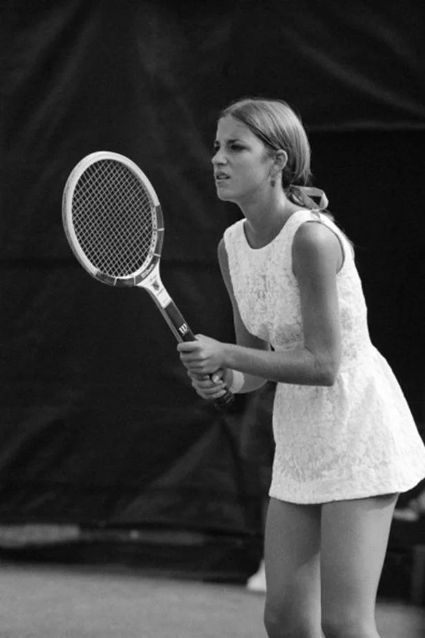 Chris Evert at Wimbledon