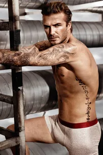 David Beckham strips for new HM shots