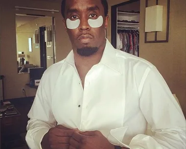 P Diddy preps for the Golden Globes