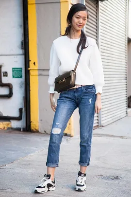 Street-style trend: sophisticated sneakers