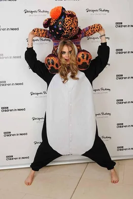 Cara Delevingne in Panda Onesie