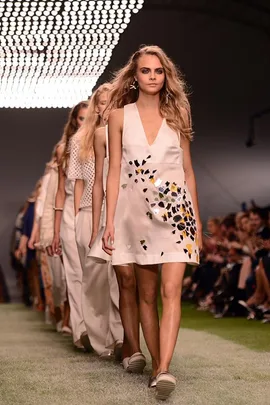 Cara Delevingne walks for Topshop