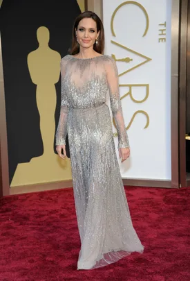 Angelina Jolie on the Oscar's red carpet