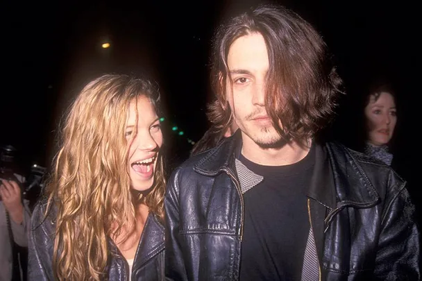 Kate Moss and Johnny Depp