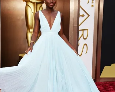 Lupita Nyong'o on the Oscars red carpet