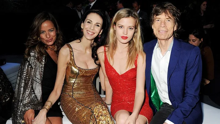 L'Wren Scott, Georgia May Jagger and Mick Jagger