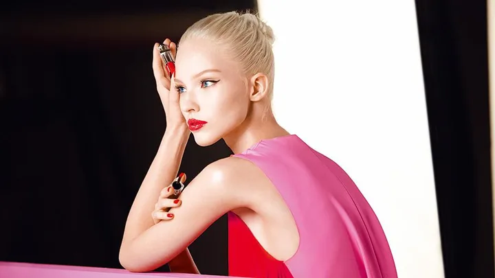 Sasha Luss for Dior's latest beauty campaign