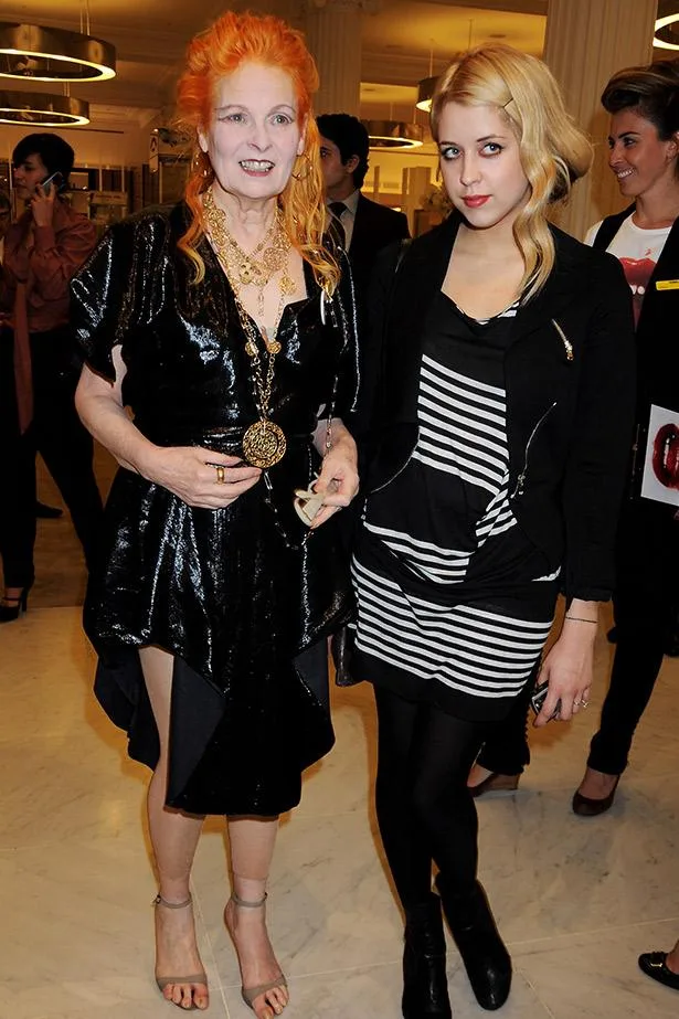 Peaches Geldof with Vivienne Westwood