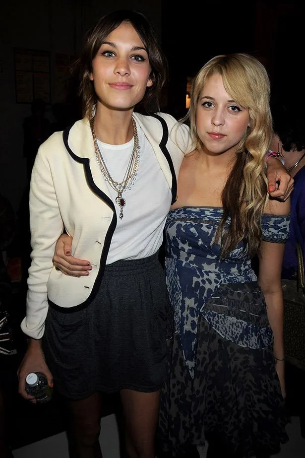 Peaches Geldof with Alexa Chung