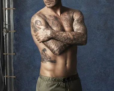 David Beckham strips down to his budgies