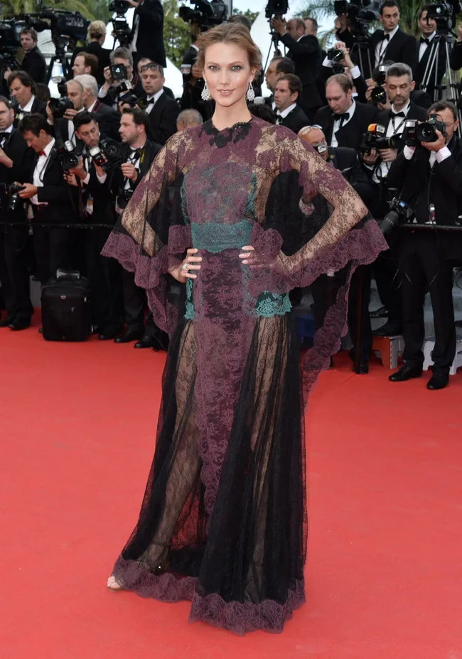 Karlie Kloss on the red carpet at Cannes